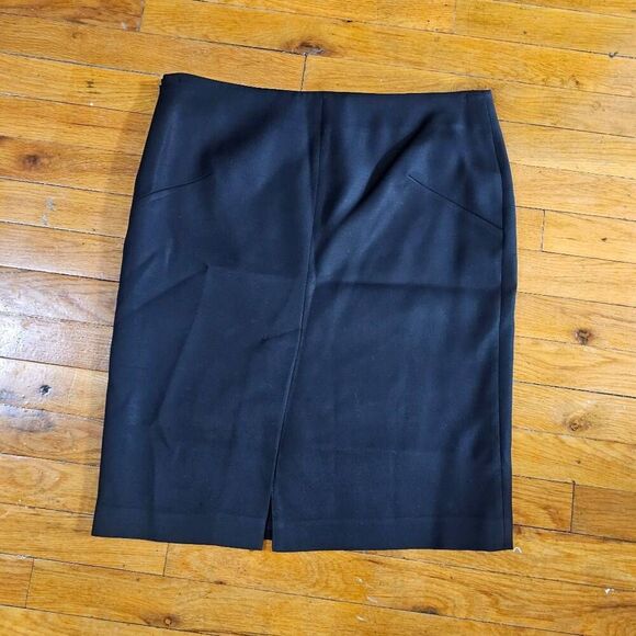 Red Valentino Black Wool Pencil Skirt 46 US 10 - Picture 4 of 7